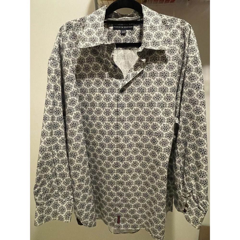 Tommy Hilfiger Mens Long Sleeve Size XXL Button Down Dress Shirt